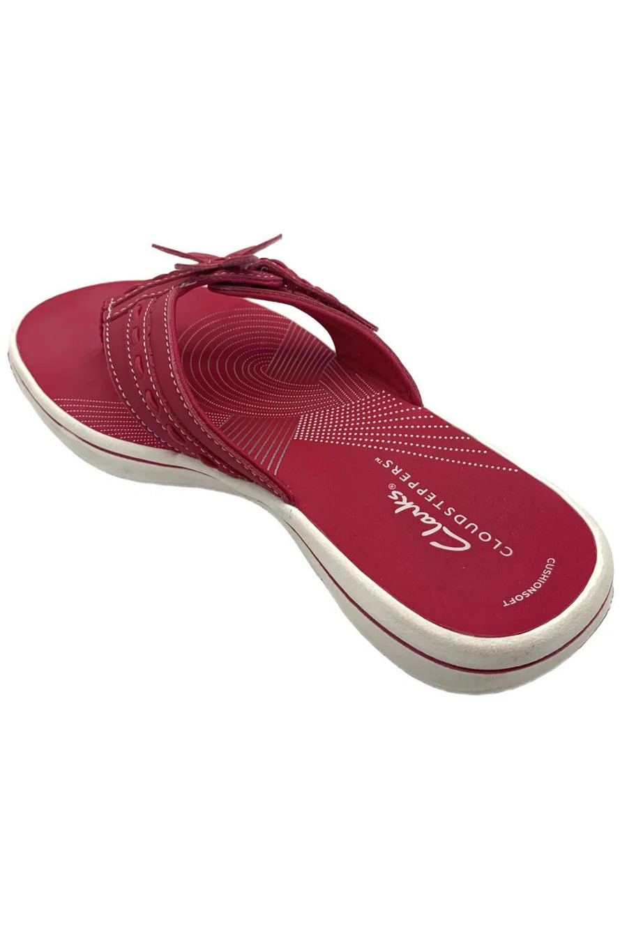Clarks Cloudstep Women's Breeze Opal Athleisure Flip Flop Raspberry - Medium - Picture 3 of 3